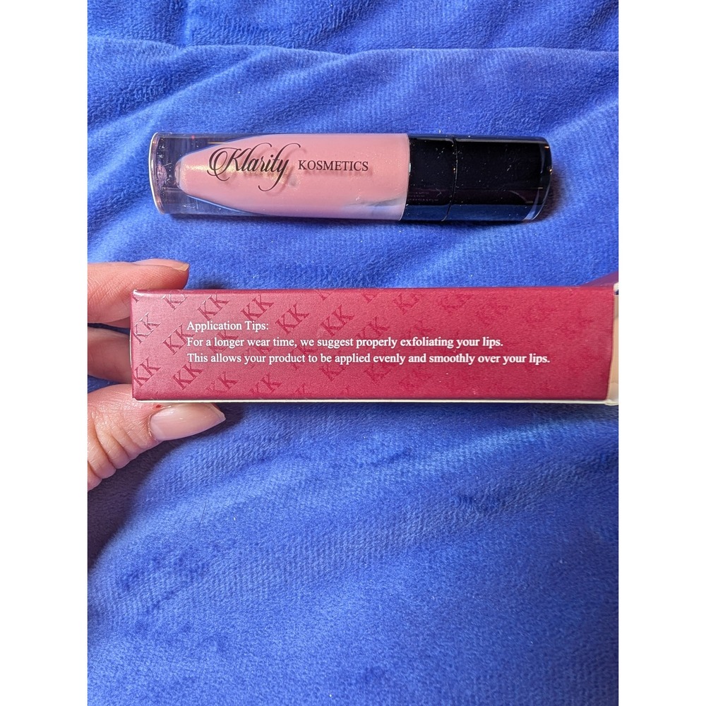 Klarity Kosmetics Lip Gloss Women 6.5ml Strawberry Blow Pop Pink High Shine NWT